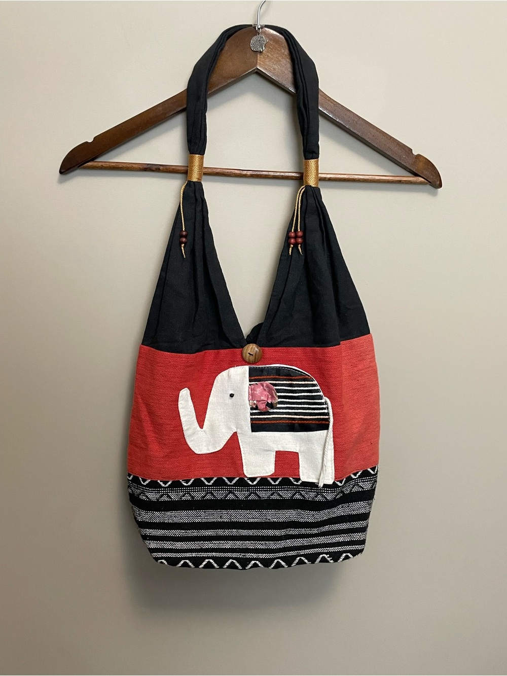 Elephant Shoulder Tote Bag Boho
